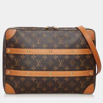 مملوكة مسبقًا Louis Vuitton Brown Monogram Soft Trunk Messenger MM