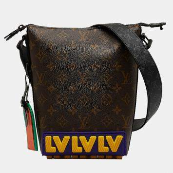 Pre Owned Louis Vuitton Brown Monogram LV Rubber Cruiser