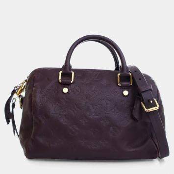 Pre Owned Louis Vuitton Monogram Empreinte Speedy Bandouliere 25