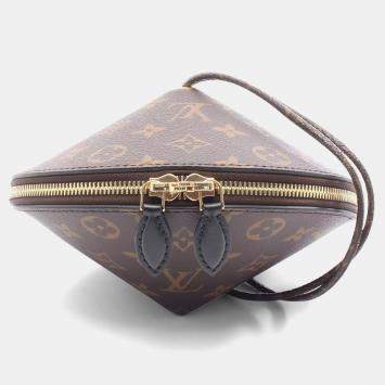 Pre Owned Louis Vuitton Toupie Brown Monogram Canvas and Leather Shoulder Bag