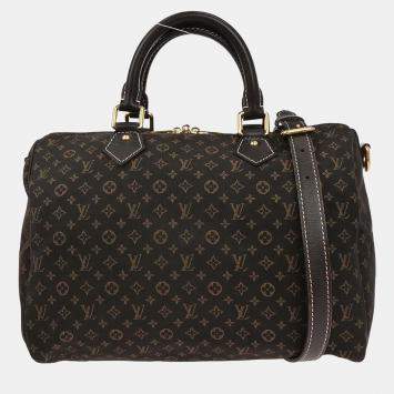 Pre Owned Louis Vuitton Brown Monogram Idylle Speedy Bandouliere 30