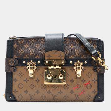 مملوكة مسبقًا Louis Vuitton Brown Monogram Reverse Trunk Clutch
