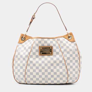 مملوكة مسبقًا Louis Vuitton White Damier Azur Galliera PM