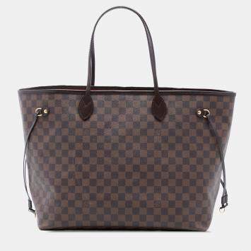 مملوكة مسبقًا Louis Vuitton Brown Damier Ebene Neverfull GM
