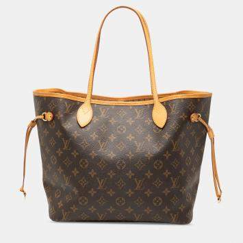 مملوكة مسبقًا Louis Vuitton Brown Monogram Neverfull MM