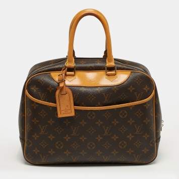 Pre Owned Louis Vuitton Deauville Monogram Canvas Bag