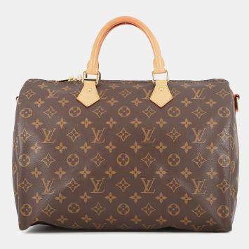 مملوكة مسبقًا Louis Vuitton Speedy Bandouliere Brown Monogram Size 35