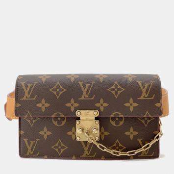 مملوكة مسبقًا حقيبة حزام لوي فيتون سبادلوك بني مونوجرام حجم صغير جدًا
