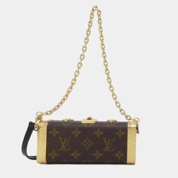 Pre Owned Louis Vuitton Brown Monogram Vanity Case Handbag