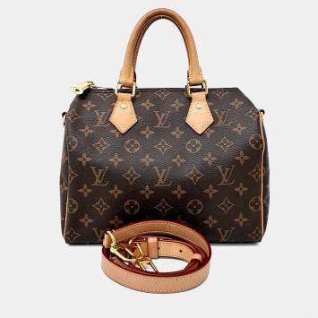 Pre Owned حقيبة لويس فيتون سبيدي باندوليير جلد بني و بي في سي 25