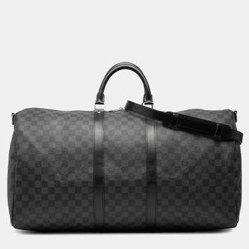 Pre Owned حقيبة لوي فيتون كيبال باندولير 55 داميه غرافيت رمادية