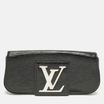 Pre Owned Louis Vuitton Sobe Black Electric Epi Leather Clutch