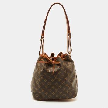 Pre Owned Louis Vuitton Noe Petit Monogram Canvas Bag