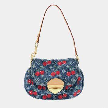 Pre Owned حقيبة كتف لوي فيتون مونوغرام شيري دِنيم ليفي إكس تيم سانسيت