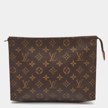 Pre Owned Louis Vuitton Toiletry Pouch Monogram Canvas Clutch