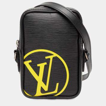 Pre Owned حقيبة لوي فيتون دانوب إبي سوداء بأحرف أولى بي بي إم