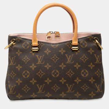 مملوكة مسبقًا Louis Vuitton Brown Pink Monogram Pallas BB