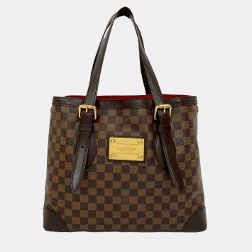 Pre Owned Louis Vuitton Brown Damier Ebene Hampstead MM
