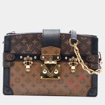 مملوكة مسبقًا Louis Vuitton Brown Monogram Reverse Trunk Clutch