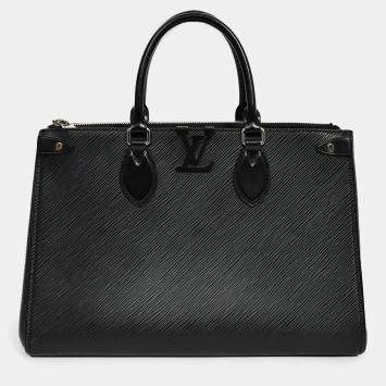 Pre Owned حقيبة لويس فيتون غرينيل جلد إيبي سوداء مع حزام