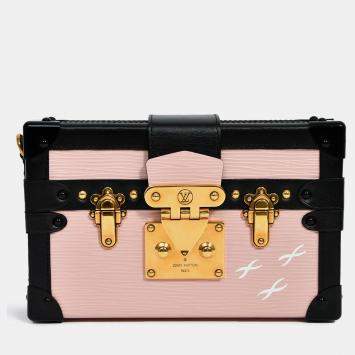 مملوكة مسبقًا Louis Vuitton Pink Epi Leather Petit Malle with Strap