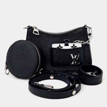 Pre Owned Louis Vuitton Black Epi Leather Marellini