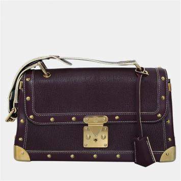 Pre Owned Louis Vuitton Purple Leather Suhali Le Talentueux Bag