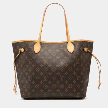 مملوكة مسبقًا Louis Vuitton Brown Monogram Neverfull MM