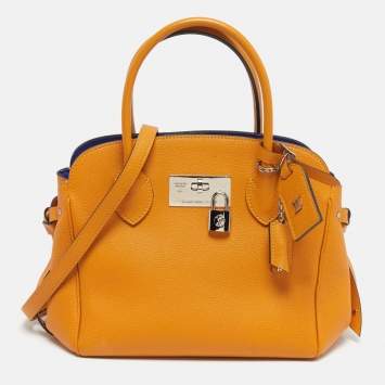 Pre Owned Louis Vuitton Milla PM Safran Leather Satchel