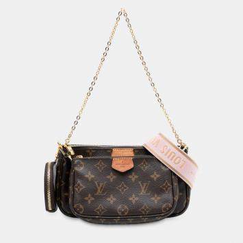Pre Owned Louis Vuitton Brown Monogram Multi Pochette Accessoires