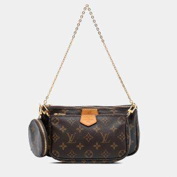Pre Owned Louis Vuitton Brown Monogram Multi Pochette Accessoires