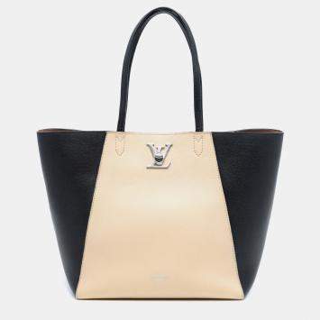 Pre Owned Louis Vuitton Brown LockMe Cabas