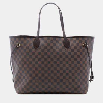 Pre Owned Louis Vuitton Brown Damier Ebene Neverfull GM