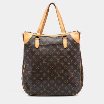 Pre Owned Louis Vuitton Brown Monogram Odeon GM