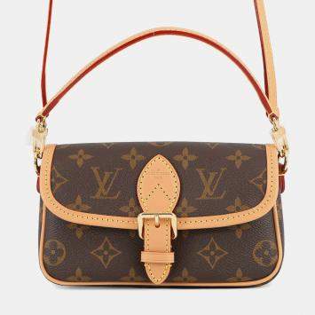 Pre Owned Louis Vuitton Nano Diane Brown Monogram