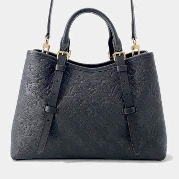 Pre Owned Louis Vuitton Babylone Tote Noir Monogram Empreinte Leather Size PM