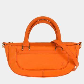 Pre Owned Louis Vuitton Orange Epi Dhanura PM 2way Handbag