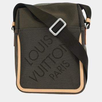 Pre Owned Louis Vuitton Terre Damier Geant Citadin PM Shoulder Bag