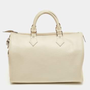 Pre Owned Louis Vuitton Speedy 30 Ivorie Epi Leather Bag