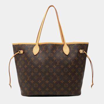 Pre Owned Louis Vuitton Brown Monogram Neverfull MM