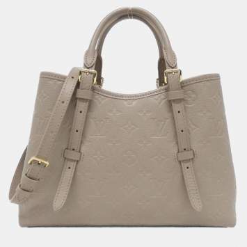 Pre Owned Louis Vuitton Beige Monogram Empreinte Babylon Tote PM Handbag