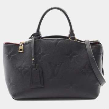مملوكة مسبقًا Louis Vuitton Petit Palais Pm Monogram Empreinte Handbag Leather Black