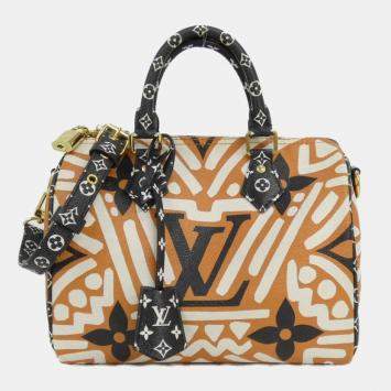 Pre Owned Louis Vuitton Lv Crafty Speedy Bandouliere 25Cm Boston Bag