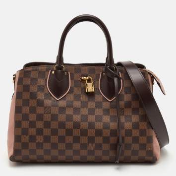 Pre Owned Louis Vuitton Normandy Brown/Pink Monogram Canvas and Leather Tote