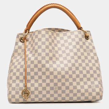 Pre Owned Louis Vuitton White Damier Azur Artsy MM