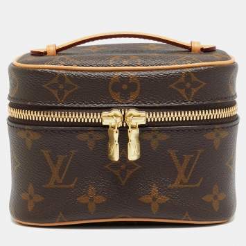 Pre Owned Louis Vuitton Nice Nano Monogram Canvas Cosmetic Case