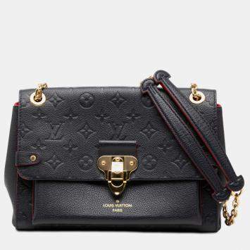 Pre Owned Louis Vuitton Blue Monogram Empreinte Vavin PM