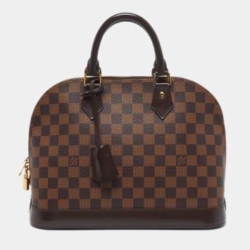 Pre Owned Louis Vuitton Alma PM Damier Ebene Canvas Bag