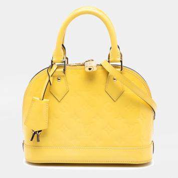 مملوكة مسبقًا Louis Vuitton Yellow Monogram Vernis Alma BB