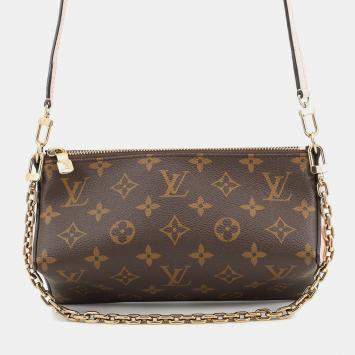 Pre Owned Louis Vuitton Bloom Pouch Brown/Rose Poudre Monogram